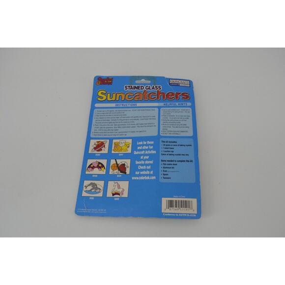 Vintage Toy Fun Makit & Bakit Stained Glass Painted Horse Pony Sun Catcher - Picture 9 of 13